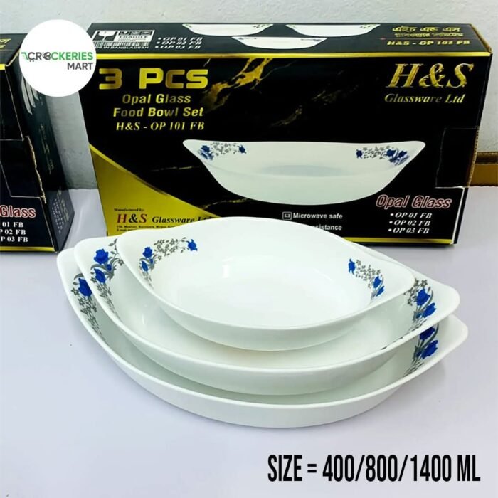 Opal Glass Food Bowl Set - Image 7