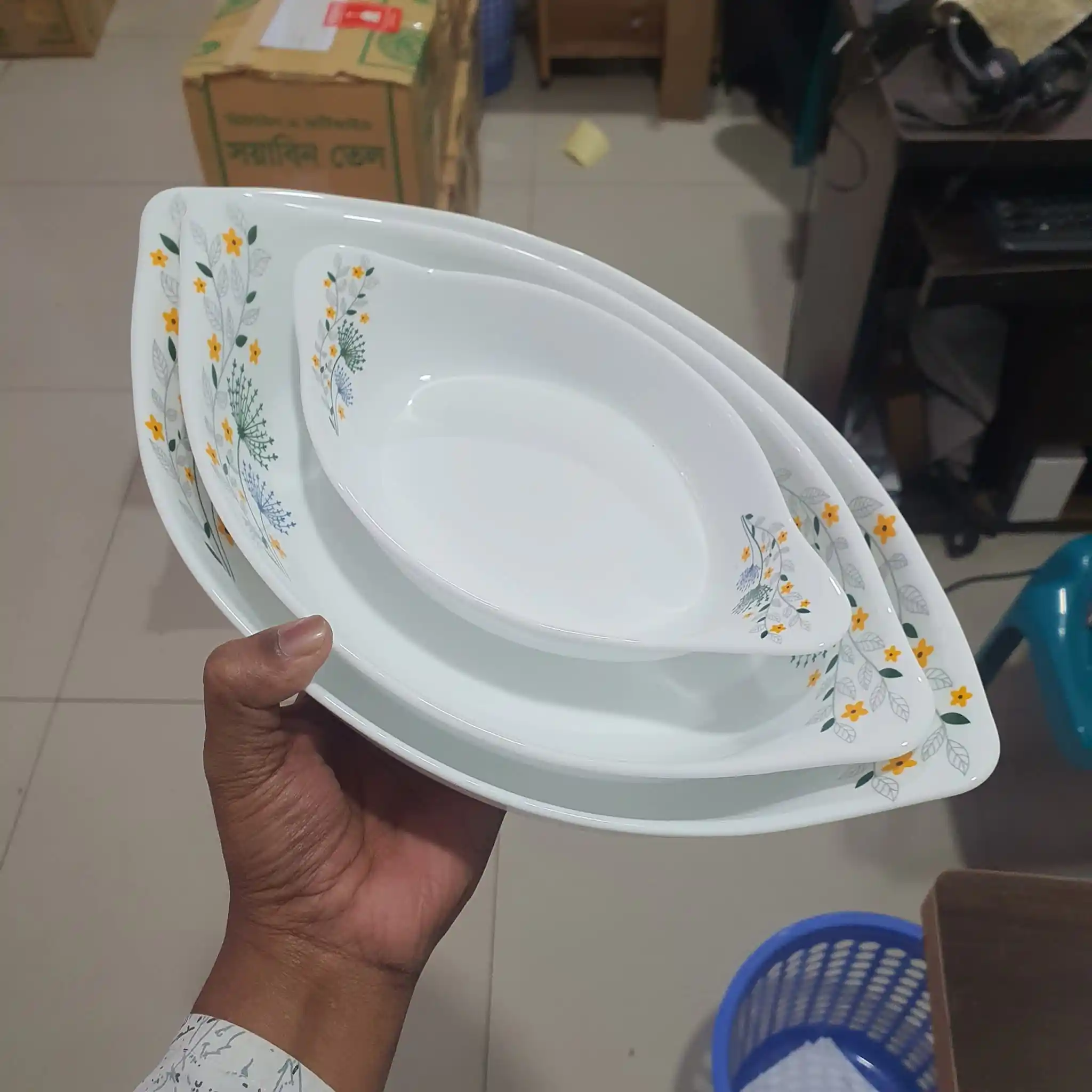 Opal Glass Food Bowl Set - Image 5