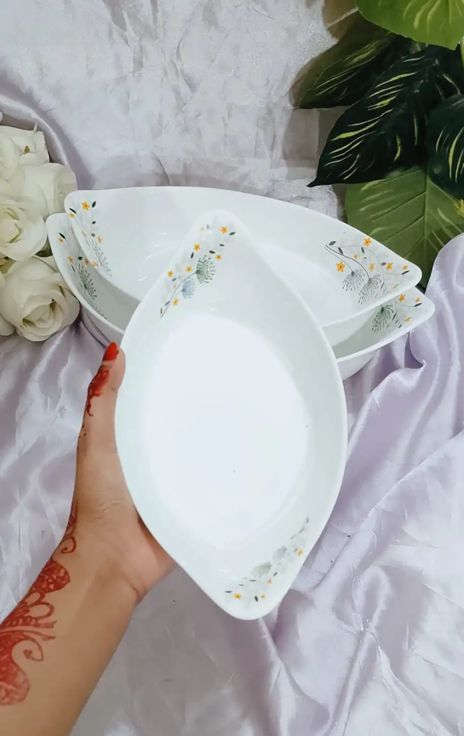 Opal glass full bowl Set - Image 1