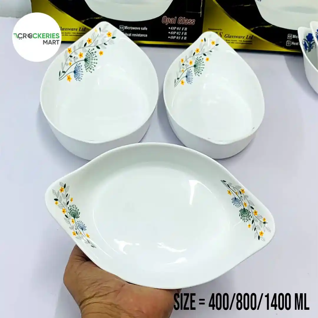 Opal glass full bowl Set - Image 8