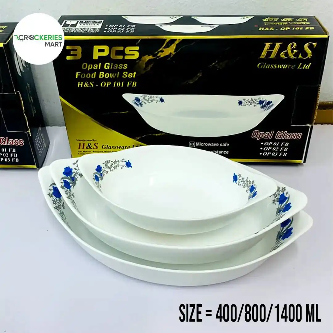 Opal glass full bowl Set - Image 7