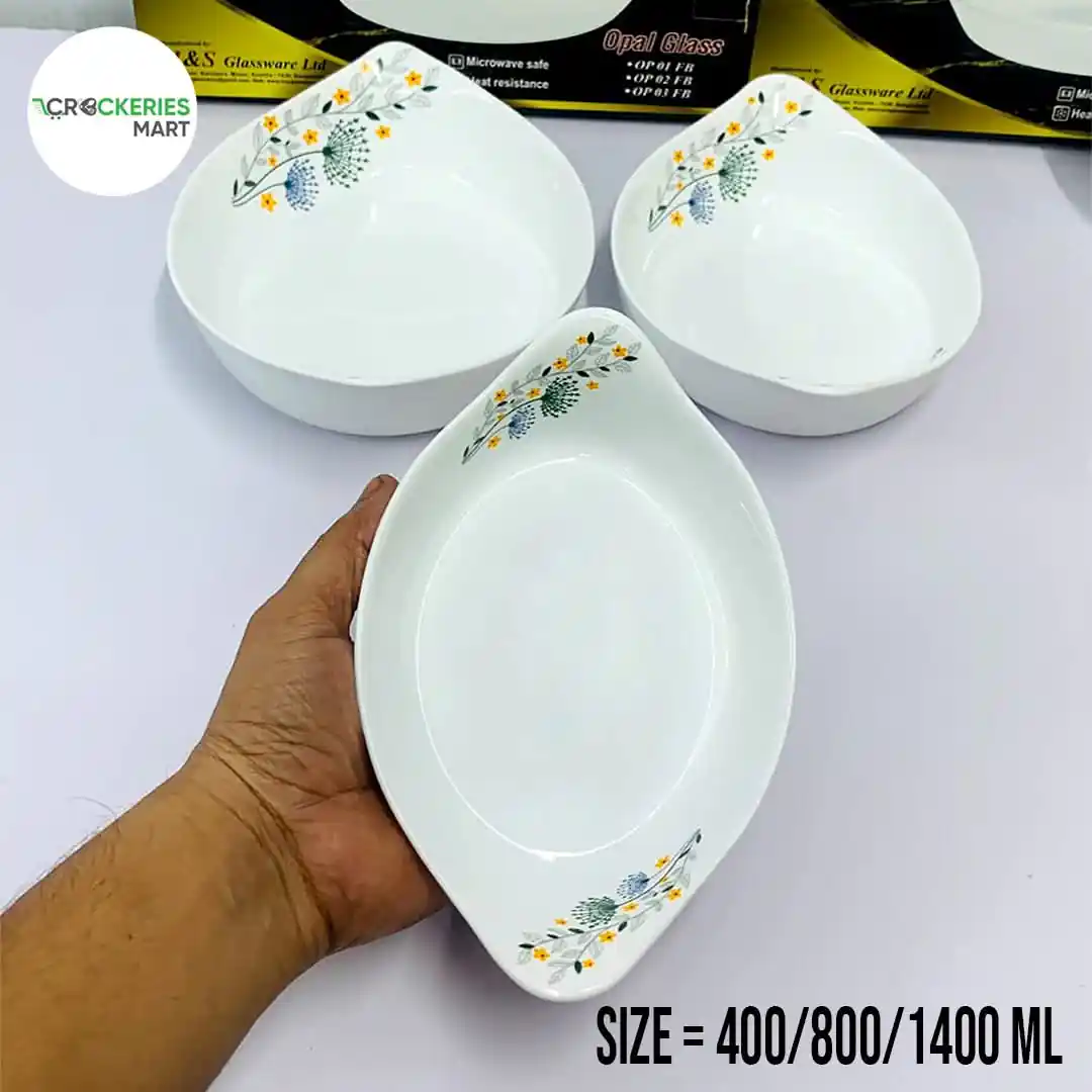 Opal glass full bowl Set - Image 6